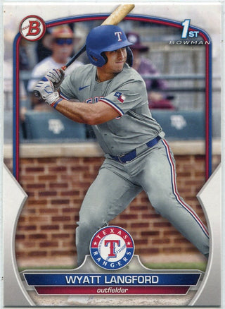Wyatt Langford 2023 Bowman Draft RC #BD-106