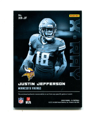 Justin Jefferson 2020 Panini X-Ray XR Rookie #XR-JF Card 27/49