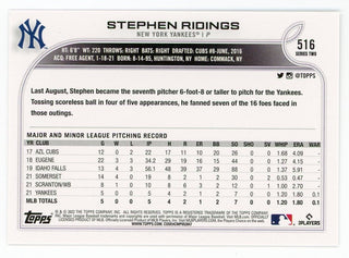 Stephen Ridings 2022 Topps Series Two #516 Card