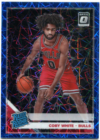 Coby White 2019-20 Panini Optic Blue Rookie Card