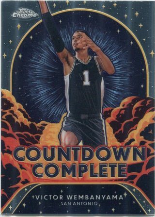 Victor Wembanyama 2024 - 2025 Topps Chrome Countdown Complete Card #CC-1