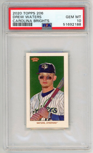 Drew Waters 2020 Topps 206 Carolina Brights PSA MT 10