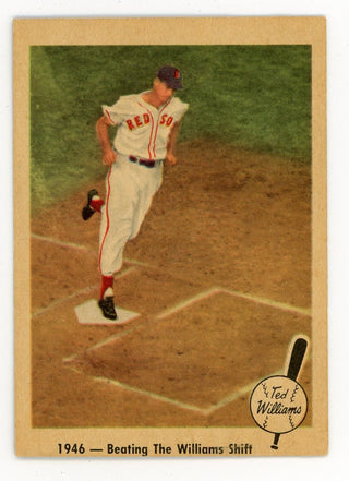 Ted Williams 1959 Fleer Baseball Card #30 1946- Beating The Williams Shift