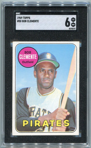 Bob Clemente 1969 Topps Card #50 SGC Graded 6