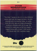 Victor Wembanyama 2024 - 2025 Topps Chrome Countdown Complete Card #CC-1
