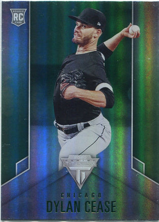 Dylan Cease 2020 Panini Chronicles Titanium Green Parallel RC #16