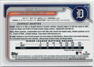 Max Clark 2024 Bowman Chrome Prospects Mega Box Refractor Card #BCP-74