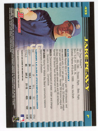 Jake Peavy 2002 Topps Bowman #433