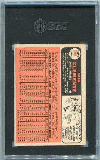 Bob Clemente 1966 Topps Card #300 SGC Graded 5