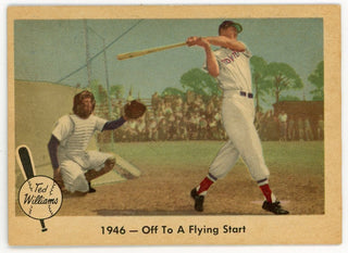 Ted Williams 1959 Fleer Baseball Card #26 1946 - Off To A Flying Start