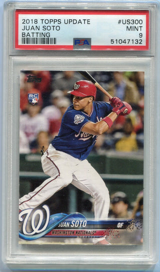 Juan Soto 2018 Topps Update RC #US300 PSA Graded 9