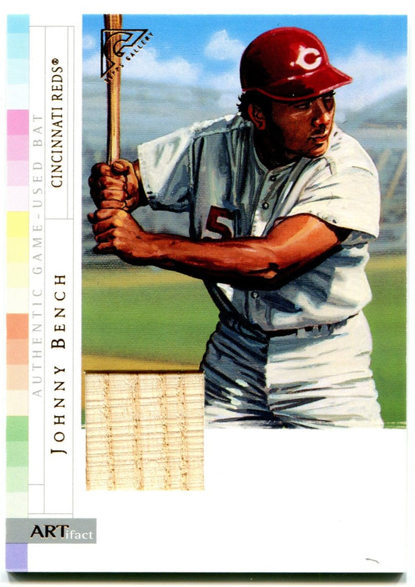Authentic Baseball Card Johnny Bench Cincinnati Reds