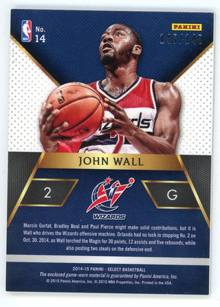 John Wall 2014-15 Panini Select Sparks Patch Relic #14