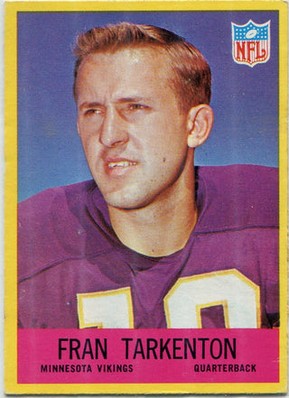 Fran Tarkenton 1967 Topps Card #106