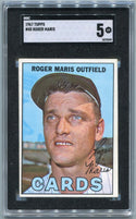 Roger Maris 1967 Topps Card #45 SGC Graded 5
