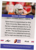 Quinn Ewers 2022 Leaf Pro Set Card #PS-03