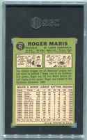 Roger Maris 1967 Topps Card #45 SGC Graded 5