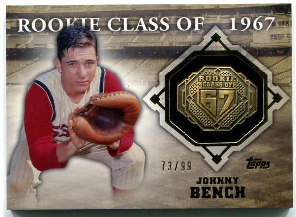 Johnny Bench 2014 Topps Commemorative Ring Card 73/99