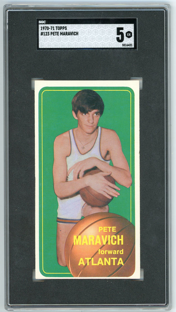 Pete Maravich 1970-71 Topps #123 SGC 5