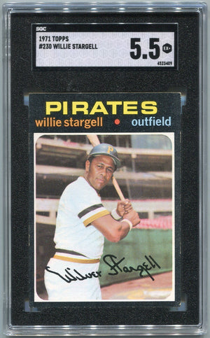 Willie Stargell 1971 Topps Card #210 SGC Graded 5.5