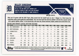 Riley Greene 2023 Topps Series One #31 Card