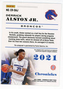 Derrick Alston Autographed 2021 Panini Chronicles Draft Picks #CR-DAJ