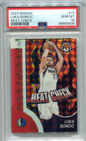 Luka Doncic 2023 PaninI Mosaic Heat Check #13 PSA 10 Card