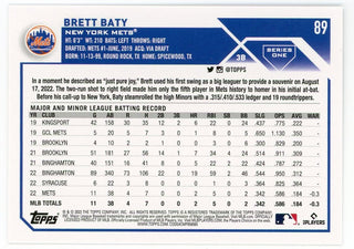 Brett Baty 2023 Topps Series One #89 Card