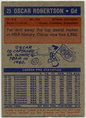 Oscar Robertson 1972 - 1973 Topps Card #25