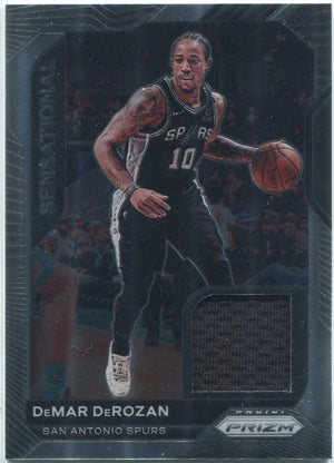 DeMar DeRozan 2020 - 2021 Panini Prizm Sensational Jersey Card #SSW-DDR