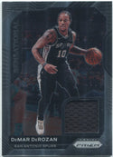 DeMar DeRozan 2020 - 2021 Panini Prizm Sensational Jersey Card #SSW-DDR