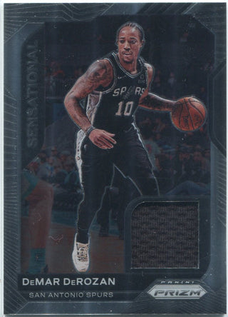 DeMar DeRozan 2020 - 2021 Panini Prizm Sensational Jersey Card #SSW-DDR