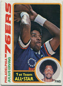 Julius Erving 1978 - 1979 Topps Card #130