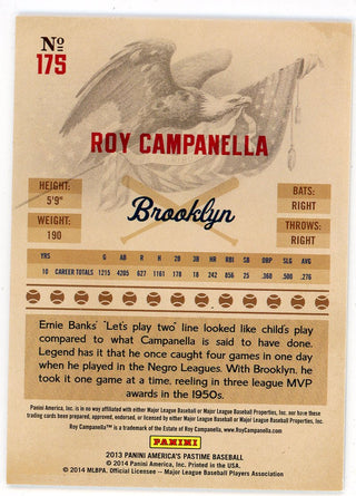 Roy Campanella 2013 Panini America's Pastime #175