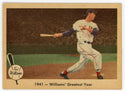 Ted Williams 1959 Fleer Baseball Card #17 1941 - How Ted Hit .400