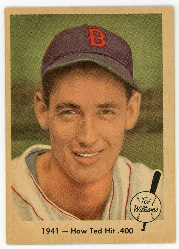 Ted Williams 1959 Fleer Baseball Card #16 1941 - Williams