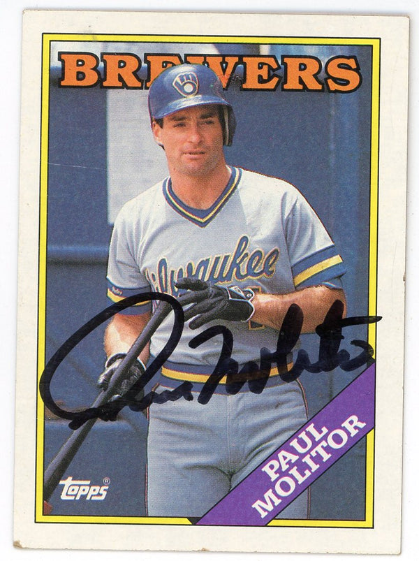 Paul Molitor 1988 Topps Card #465