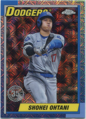 Shohei Ohtani 2025 Topps Chrome Silver Pack MOJO Refractor Card #T90C-50