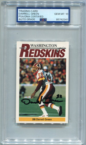 Darrell Green Autographed Card PSA/DNA Certified