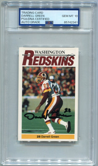 Darrell Green Autographed Card PSA/DNA Certified