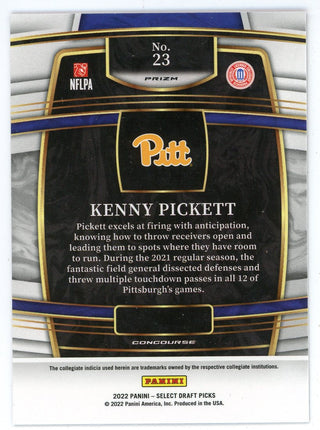 Kenny Pickett 2022 Panini Select Draft Rookie Card #23