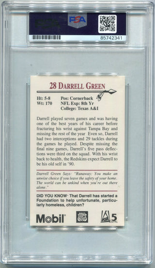 Darrell Green Autographed Card PSA/DNA Certified