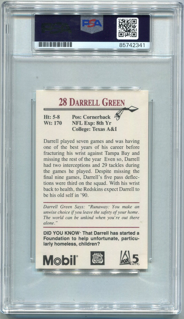 Darrell Green Autographed Card PSA/DNA Certified
