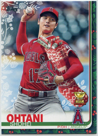 Shohei Ohtani 2019 Topps Holiday Stocking Image Variation Card #HW16