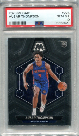 Ausar Thompson 2023-24 Panini Mosaic #226 PSA 10 Card