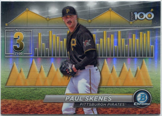 Paul Skenes 2024 Bowman Chrome Top 100 Card #BTP-3