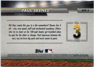 Paul Skenes 2024 Bowman Chrome Top 100 Card #BTP-3
