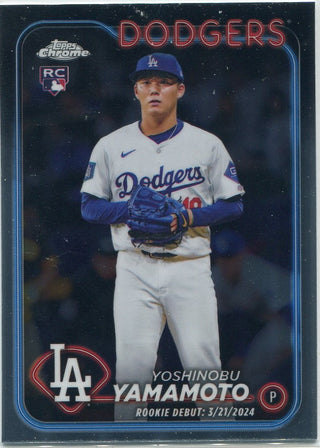 Yoshinobu Yamamoto 2024 Topps Chrome Update RC #USC108