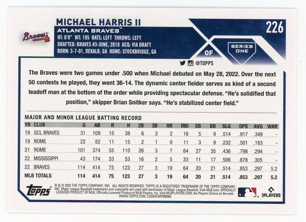 Michael Harris II Signed Braves Jersey (JSA)