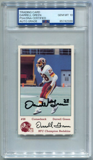 Darrell Green Autographed Card PSA/DNA Certified